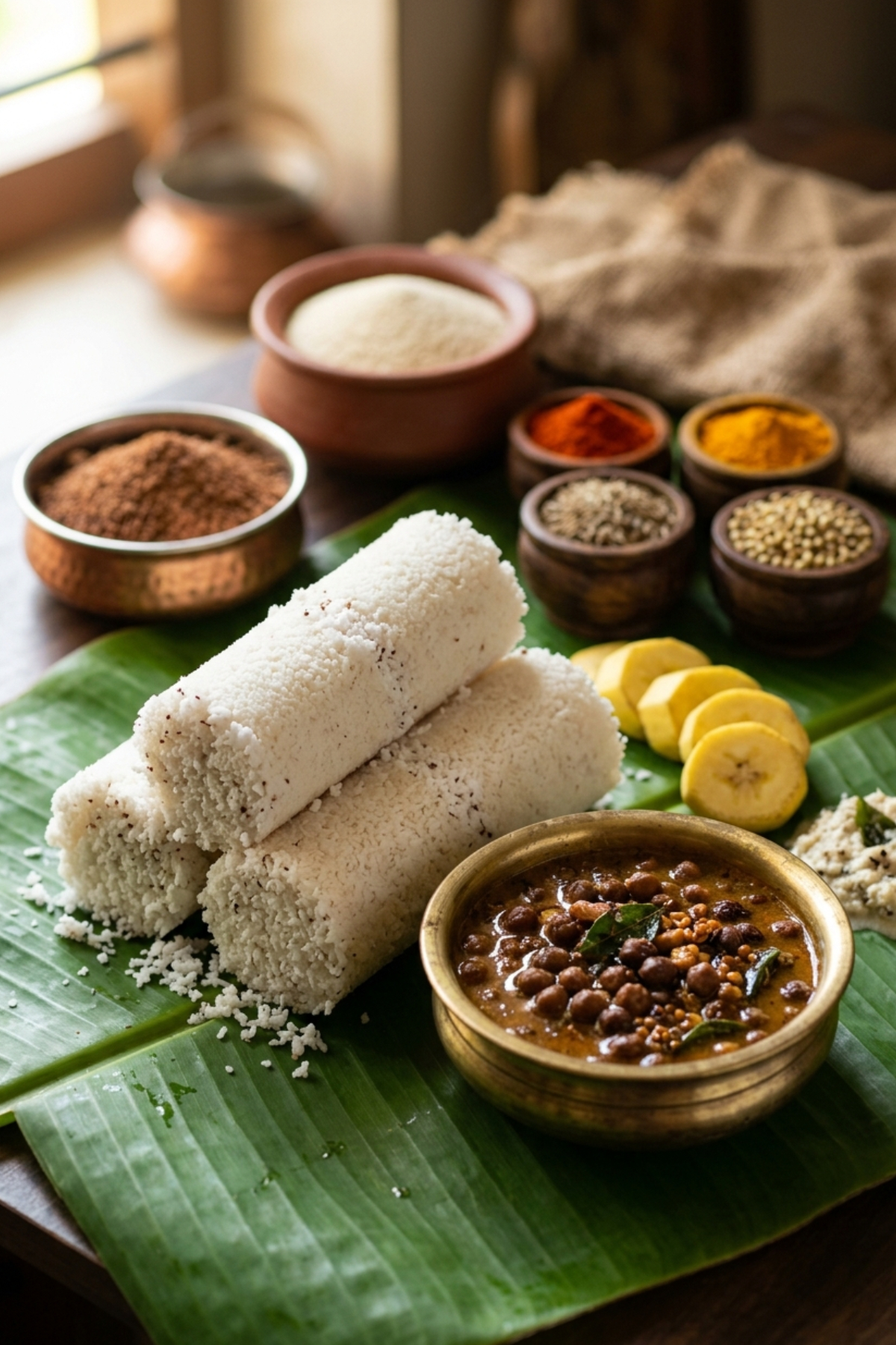 Traditional breakfast spread